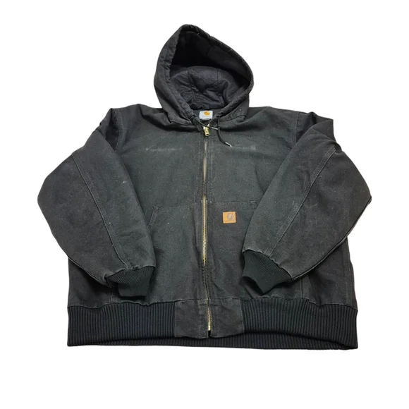 Carhartt Active jacket j130 レアカラー 希少 CARHARTT J130 Men's 2XL Green Washed Duck Quilted Lined